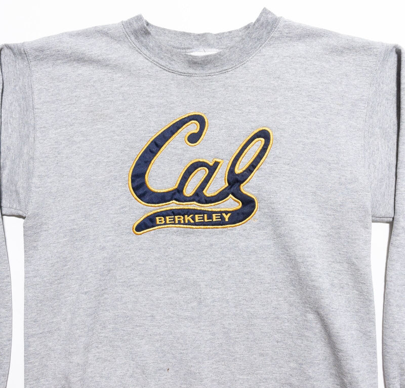 Cal Berkeley Vintage Sweatshirt Men Small 90s Hanes Gray Crewneck Pullover Bears