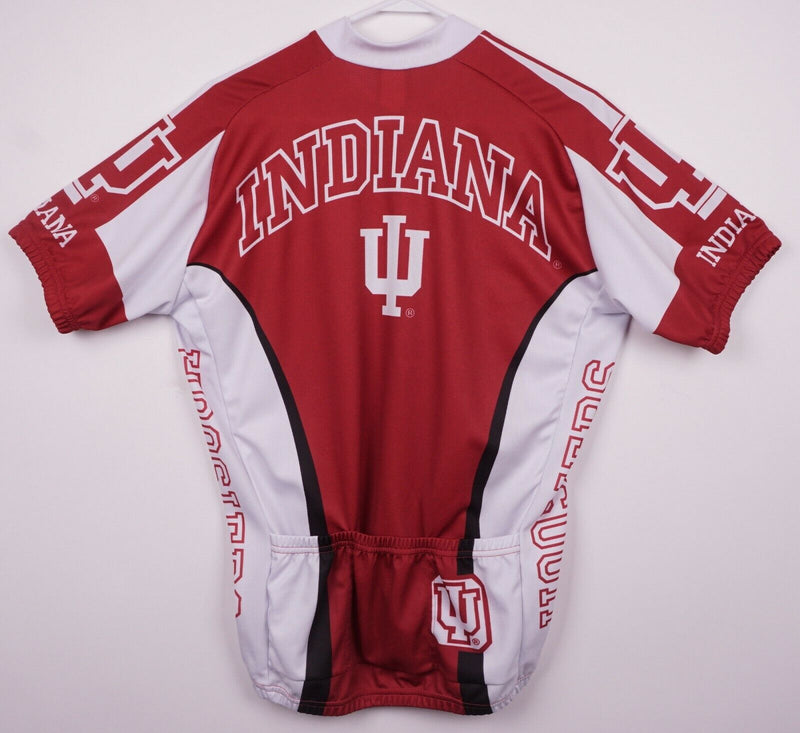 Indiana Hoosiers Men's Large Red White Adrenaline Promotions Cycling Jersey