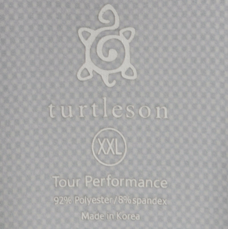 Turtleson Men's Sz 2XL Tour Performance Purple Plaid Check Golf Polo Shirt