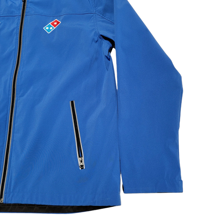 Domino's Pizza Delivery Jacket Men's Large Employee Uniform Blue Full Zip