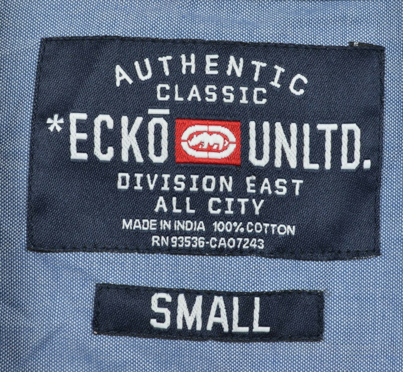 Ecko Unltd Men's Small Patchwork Plaid Colorful Indian Madras Button-Front Shirt