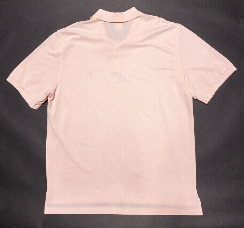 Brooks Brothers Performance Polo XXL Original Fit Men's Solid Light Pink 2XL