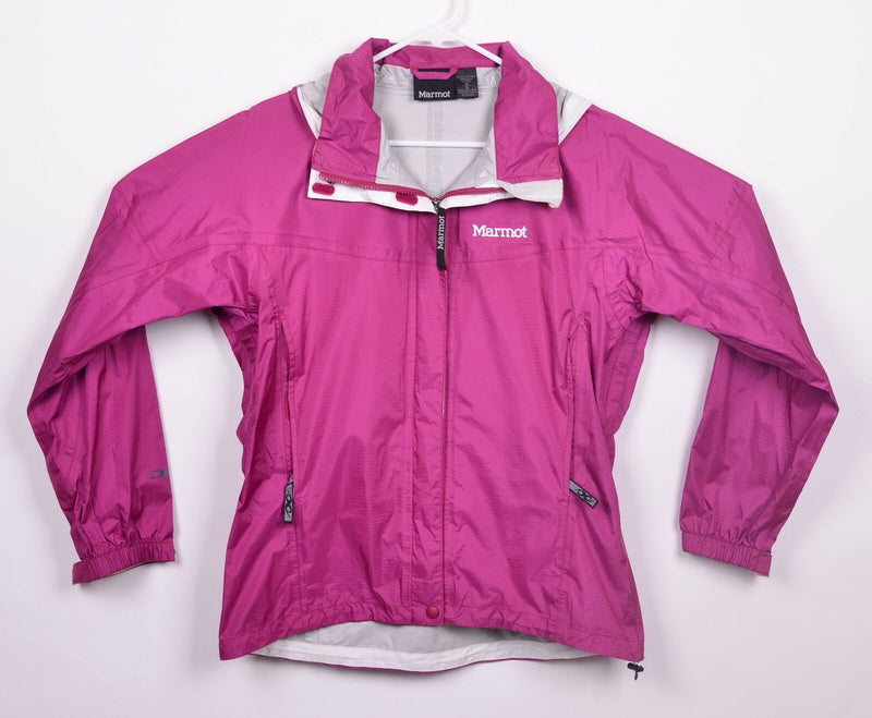 Marmot Women's Sz Medium Pink Water Resistant Outer Shell Hooded Jacket