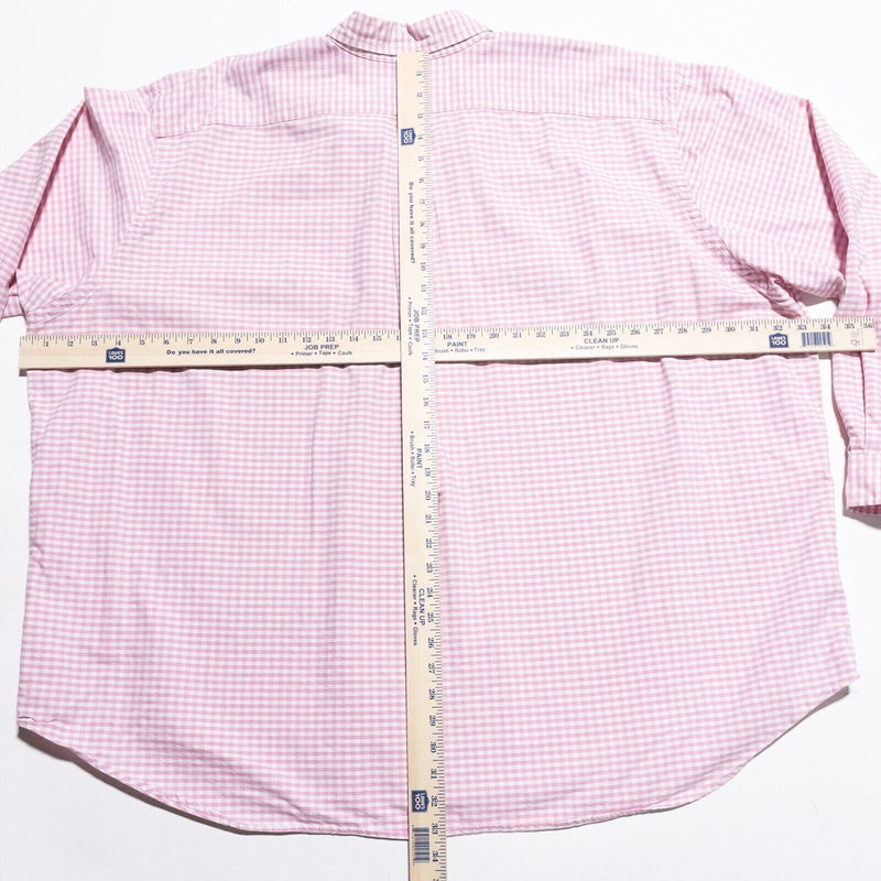 Polo Ralph Lauren Shirt Men's 4XB Big Classic Fit Pink Check Gingham Button-Down