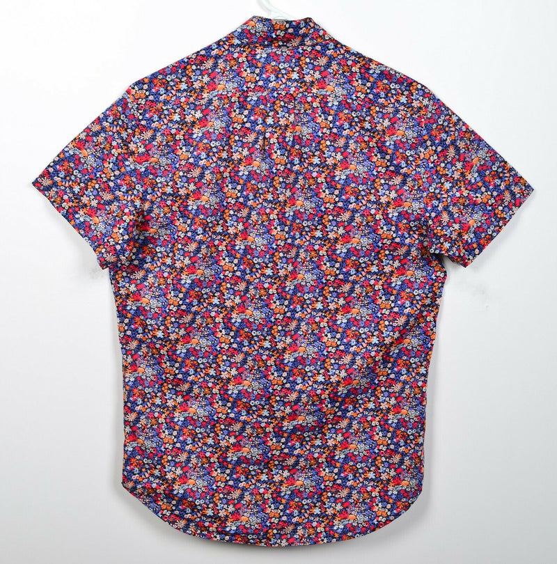 J. Crew x Liberty Fabrics Men's XS Floral Colorful Red Blue Button-Down Shirt