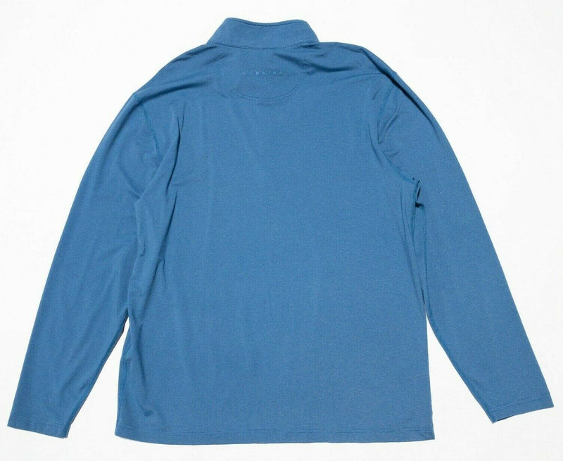 Dunning Golf Jacket Men's XL Activewear 1/4 Zip Blue Pullover Wicking Stretch
