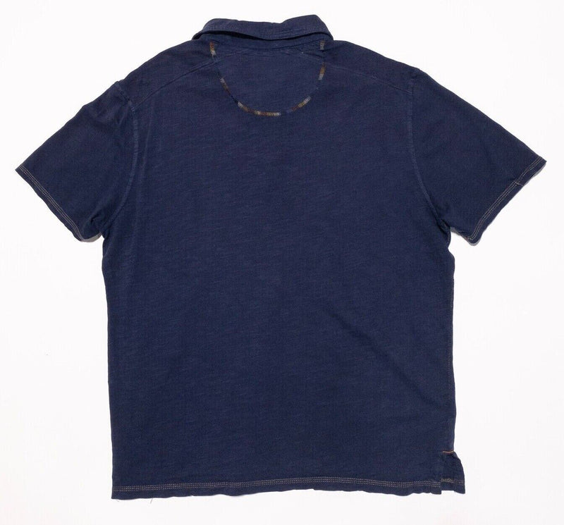 Carbon 2 Cobalt Medium Men's Shirt Polo Navy Blue Short Sleeve Casual