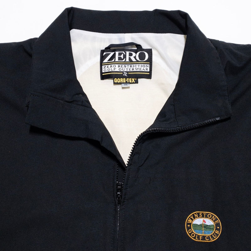 Zero Restriction Gore-Tex Vest Men's XL Golf Full Zip Black Waterproof Windproof