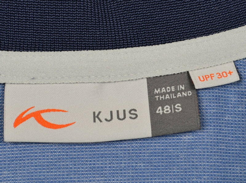 KJUS Men's Sz Small (48) "Sami" Blue UPF 30+ Short Sleeve Golf Polo Shirt