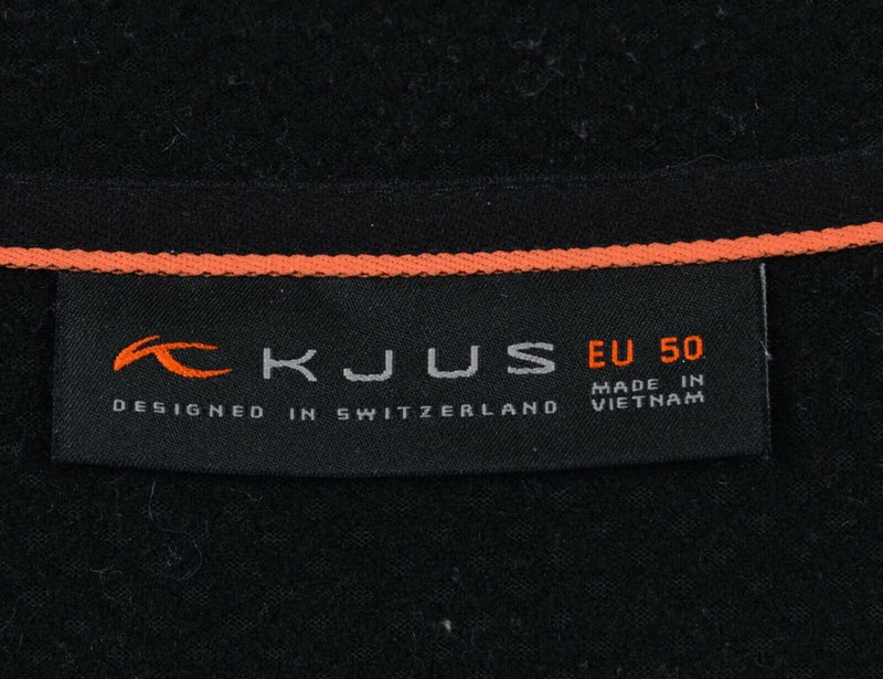KJUS Men's Medium (50) "Hydraulic Half Zip" Black Orange Pullover Golf Jacket