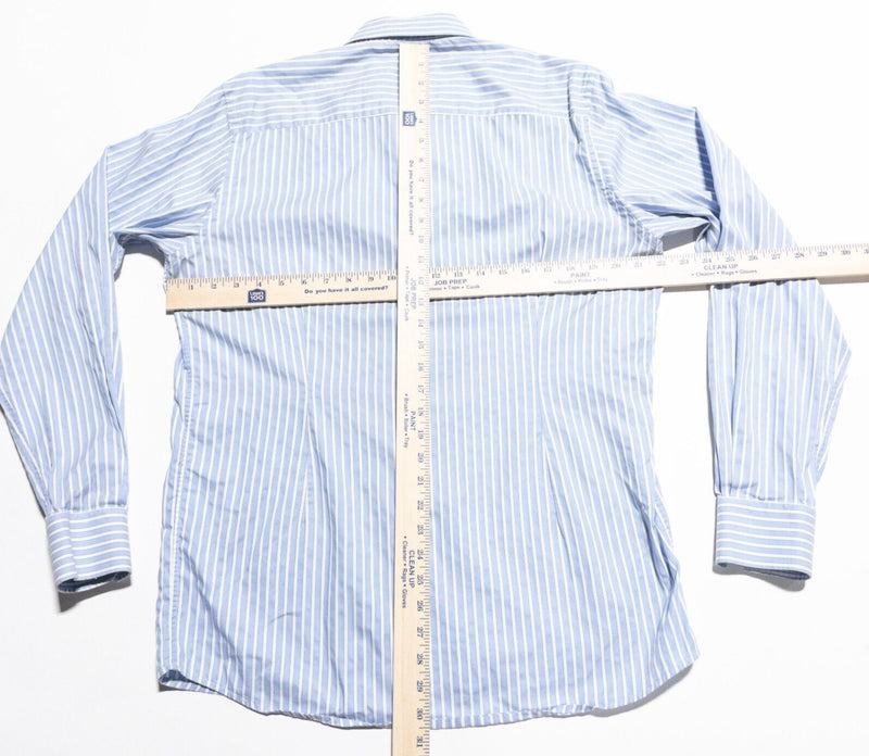 Eton Contemporary 42 16.5 Men's Dress Shirt Blue Striped Long Sleeve Business