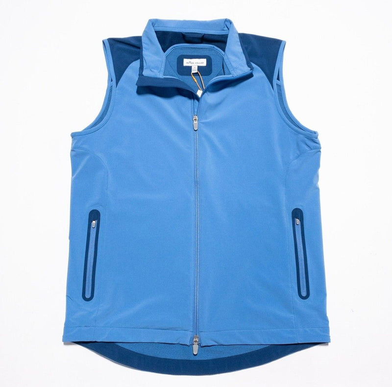 Peter Millar Vest Mens Small Crown Sport Golf Zephyr Light Stretch Vest Full Zip