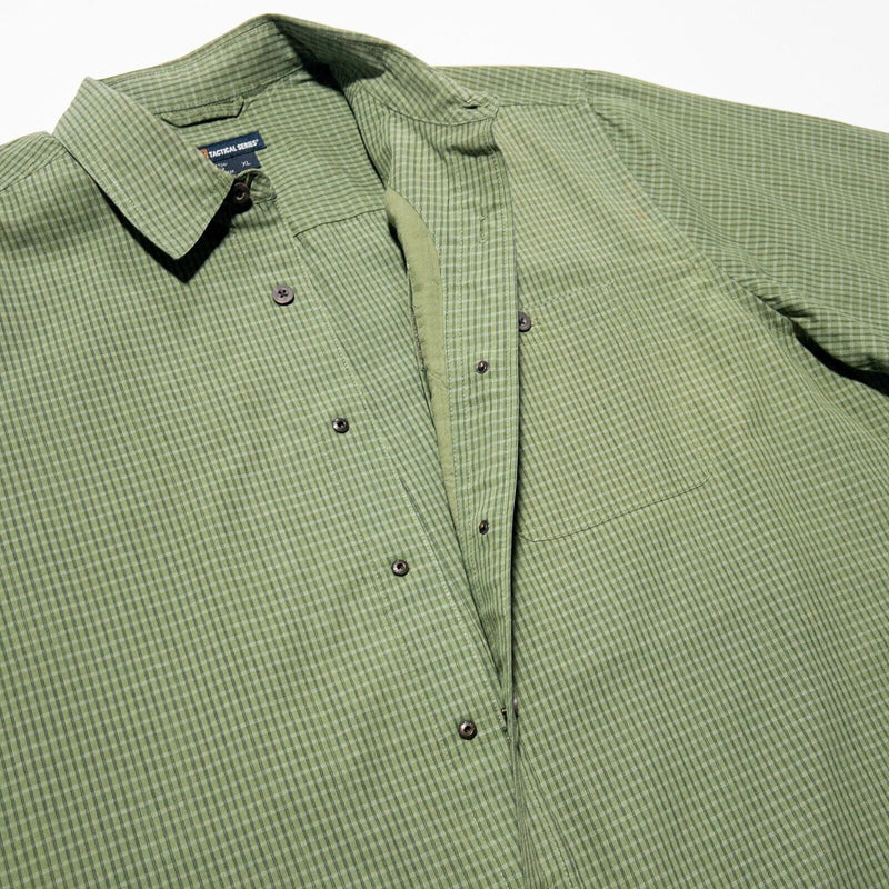 5.11 Tactical Shirt XL Men's Hidden Snap QuickDraw Covert Conceal Carry Green