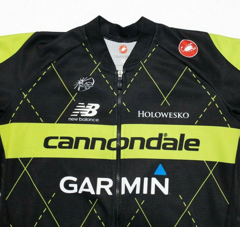 Castelli Cycling Jersey Medium Men Cannondale-Garmin Team 2.0 Jersey Black Green