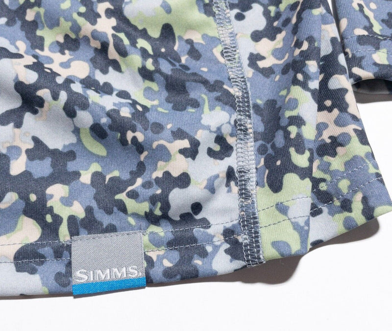 Simms Solarflex Shirt Men's Large Camouflage Fishing Long Sleeve Wicking Stretch