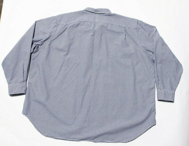 Polo Ralph Lauren Men's 4XB (4XL Big) Blue White Check Button-Front Shirt