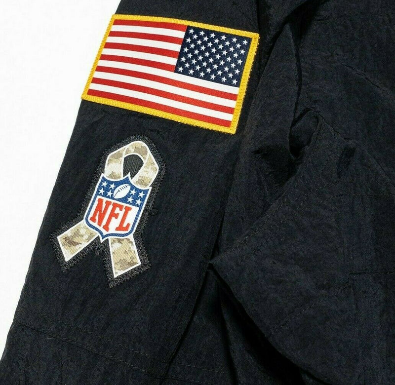 Chicago Bears Nike Salute to Service Jacket Windbreaker Black NFL Men's 2XL