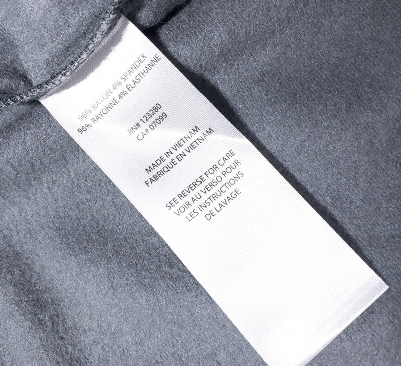 Travis Mathew 1/4 Zip Men's XL Newport Fleece Pullover Sweatshirt Gray Rayon
