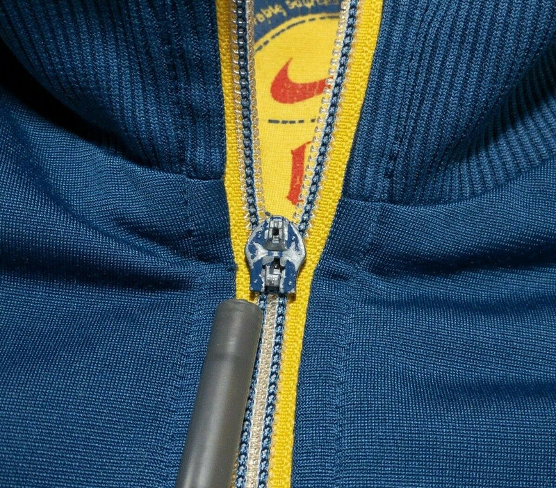 Club America Nike Yellow Blue Full Zip Track Warm-Up Soccer Jacket Men's Large