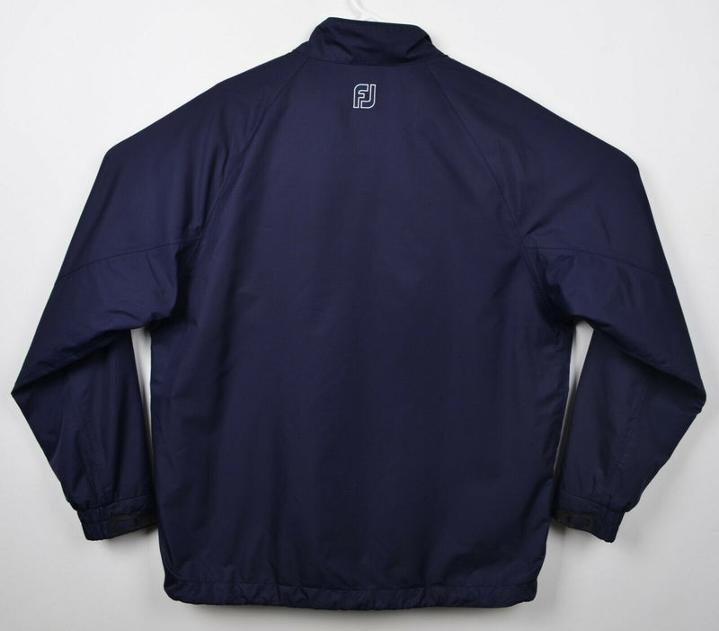 FootJoy Men's Sz Large DryJoys Tour Collection Navy Blue Full Zip Golf Jacket