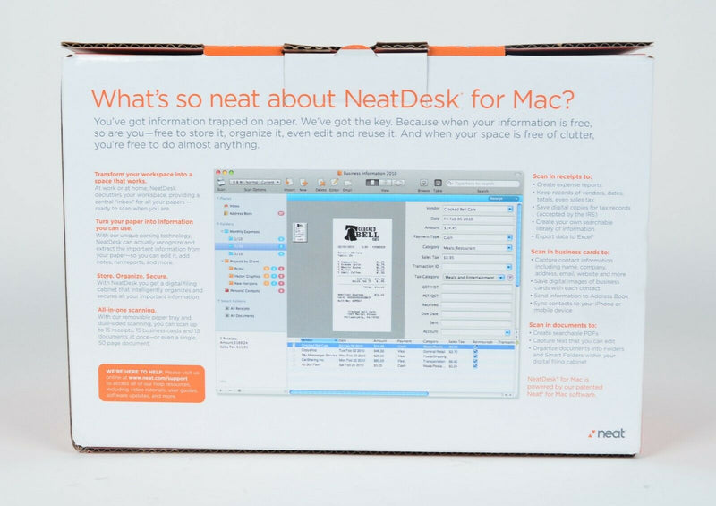 NeatDesk for MAC Desktop Scanner and Digital Filing System Receipts ND-1000
