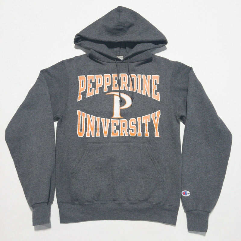 Pepperdine University Adult XS (Extra Small) Champion Eco Fleece Gray 90s Hoodie