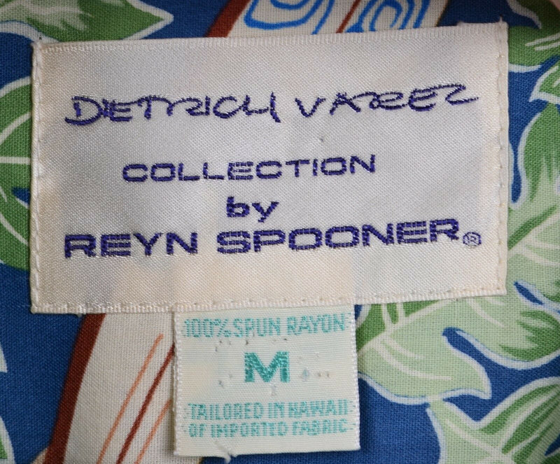 Vintage Reyn Spooner Men's Medium Dietrich Varez Rayon Surfboard Hawaiian Shirt