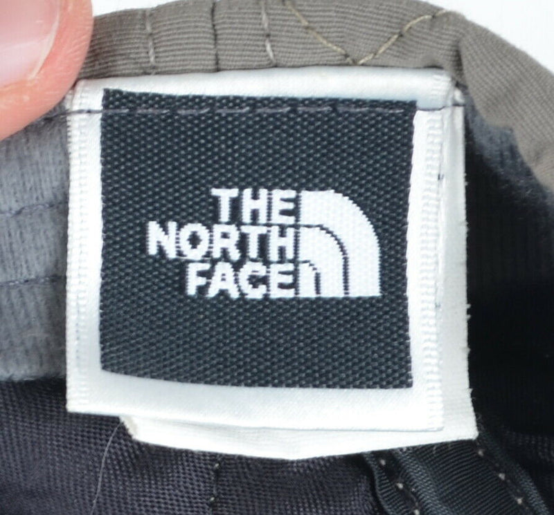Vtg The North Face Men's Sz Large/XL Gray Black Quilted Logo Made in USA Hat