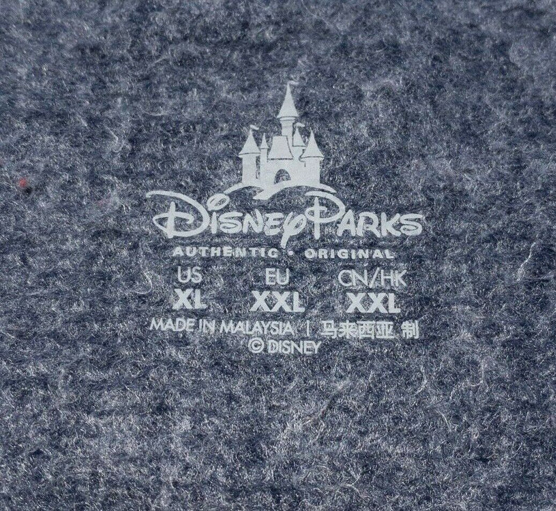 Disney Parks Men's XL Sweatshirt Mickey Mouse Compass Crewneck Graphic Navy Blue