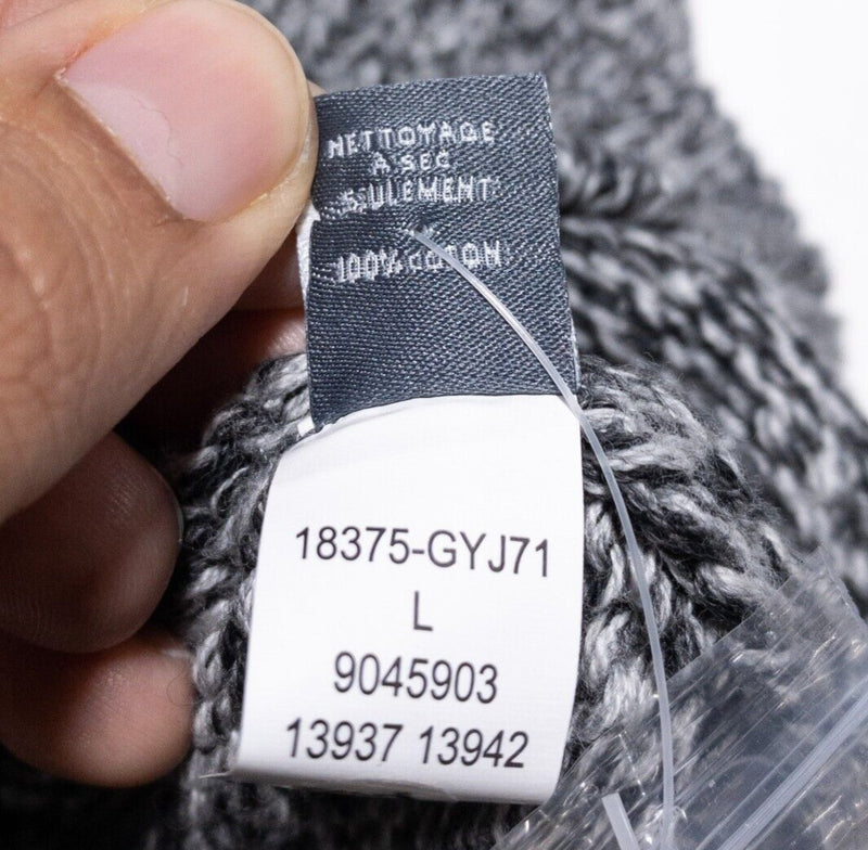 Bonobos Cardigan Sweater Men's Large Slim Fit Shawl Collar Gray Knit Button-Up
