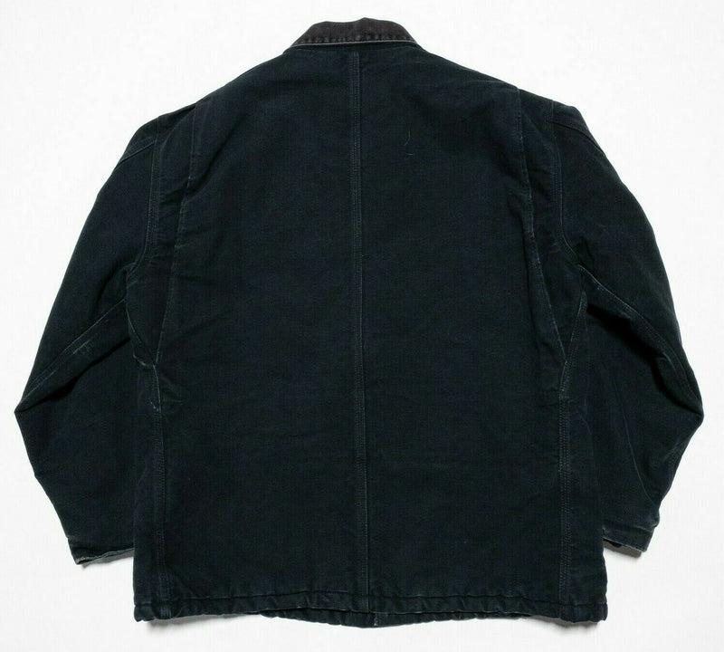 Carhartt Duck Canvas Arctic Quilt Lined Jacket Black Men's Fits Large/XL