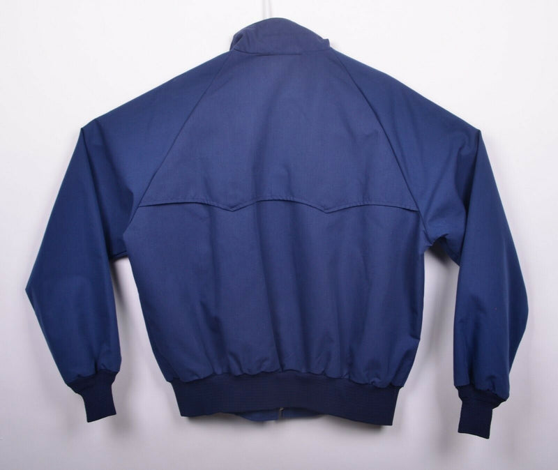 Vtg 80s Lion's Club Men's Sz XL Flannel Lined Blue Bomber Jacket by Sportsmaster