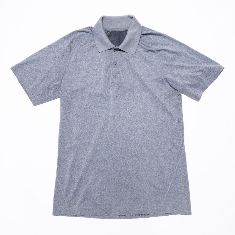 Lululemon Metal Vent Tech Polo Men's Medium Heather Gray Wicking Stretch