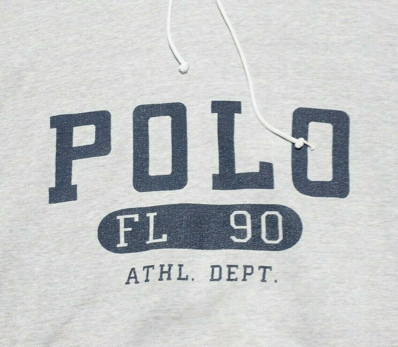 Polo Ralph Lauren Athletic Department Gray Pullover Hoodie Men's Large