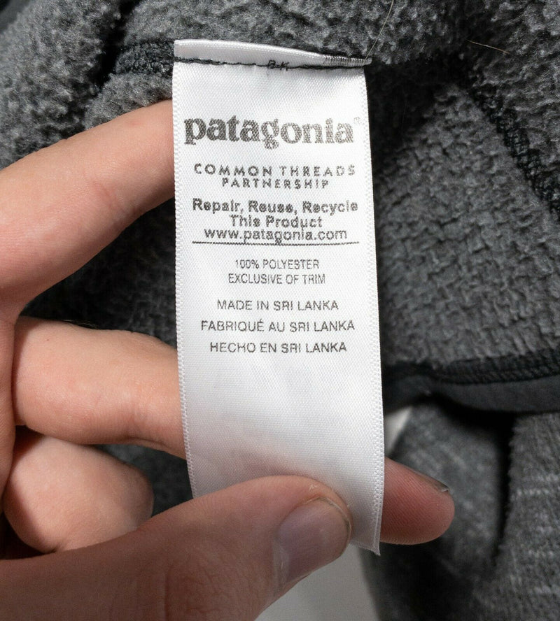 Patagonia Better Sweater Men's XL Solid Gray Fleece Full Zip Jacket Style 25527