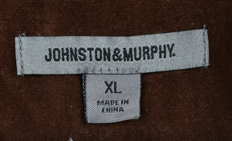 Johnston & Murphy Men XL Cable-Knit Cotton Merino Wool 1/4 Zip Pullover Sweater