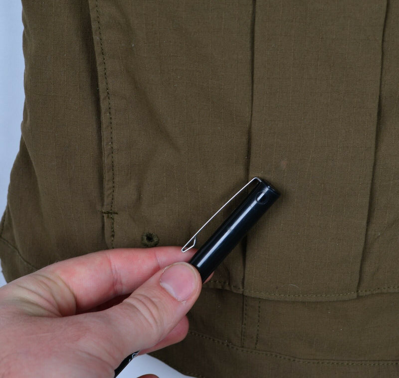 Duluth Trading Co. Women's Large Gardening Utility Brown Zip Pockets Mesh Vest