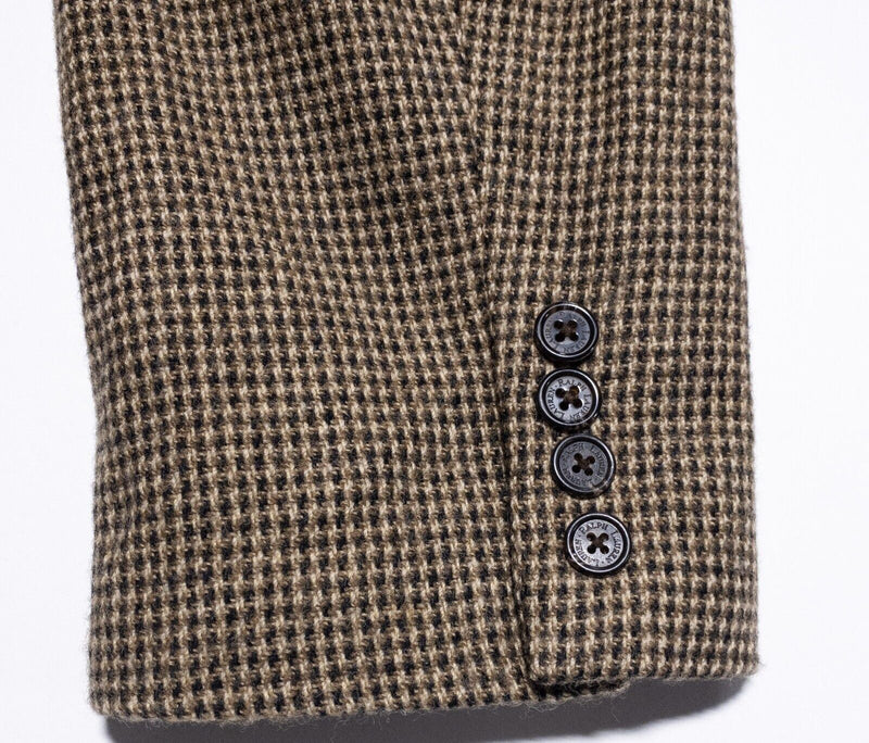 Lauren Ralph Lauren Wool Jacket Women's 16 Full Zip Collared Lined Tweed Blazer