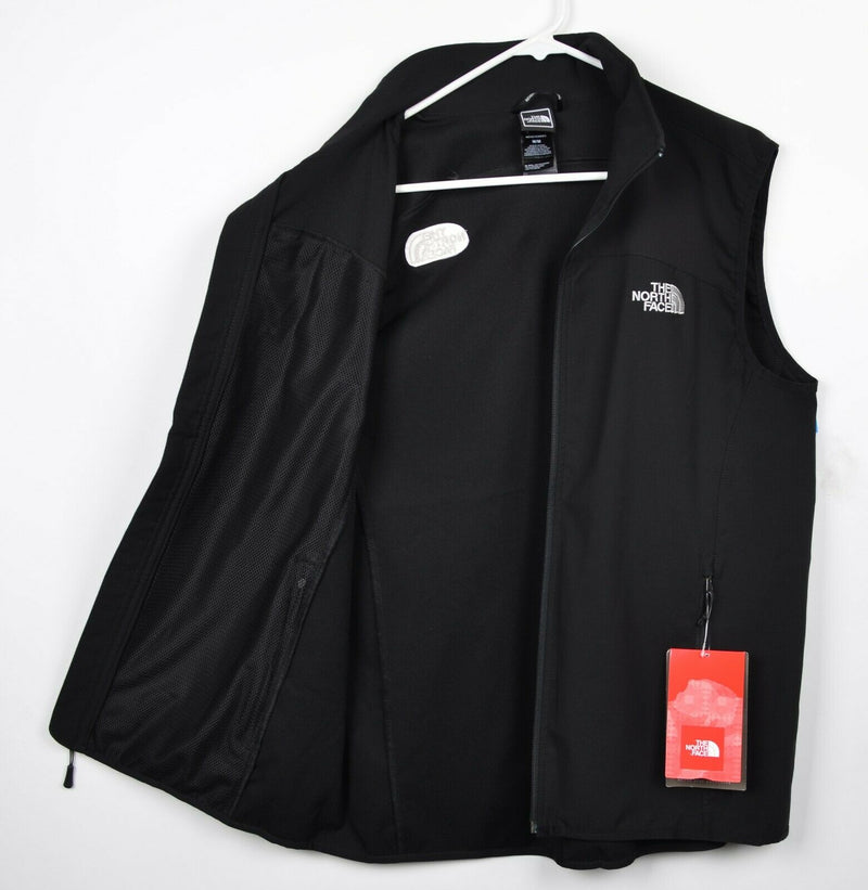 The North Face Men's Medium Nimble Solid Black Full Zip TNF Softshell Vest