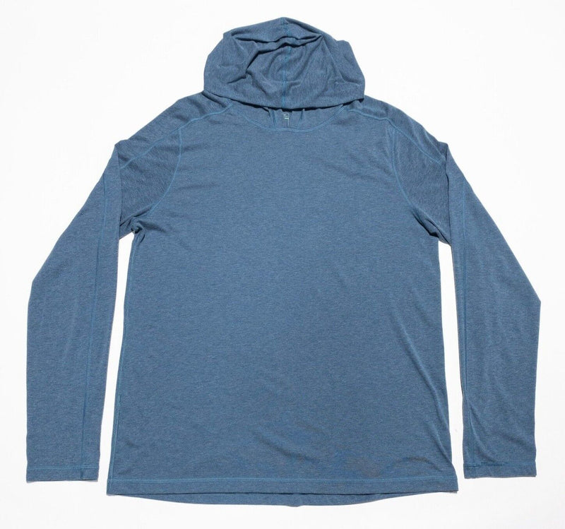 Stio Hoodie Men's Large Pullover Wicking Stretch Blue Outdoor Casual Lightweight