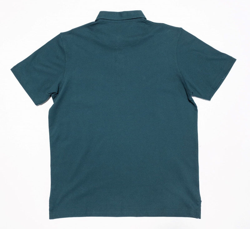 Tailorbyrd Polo Large Men's Shirt Solid Green Cotton Spandex Blend Short Sleeve