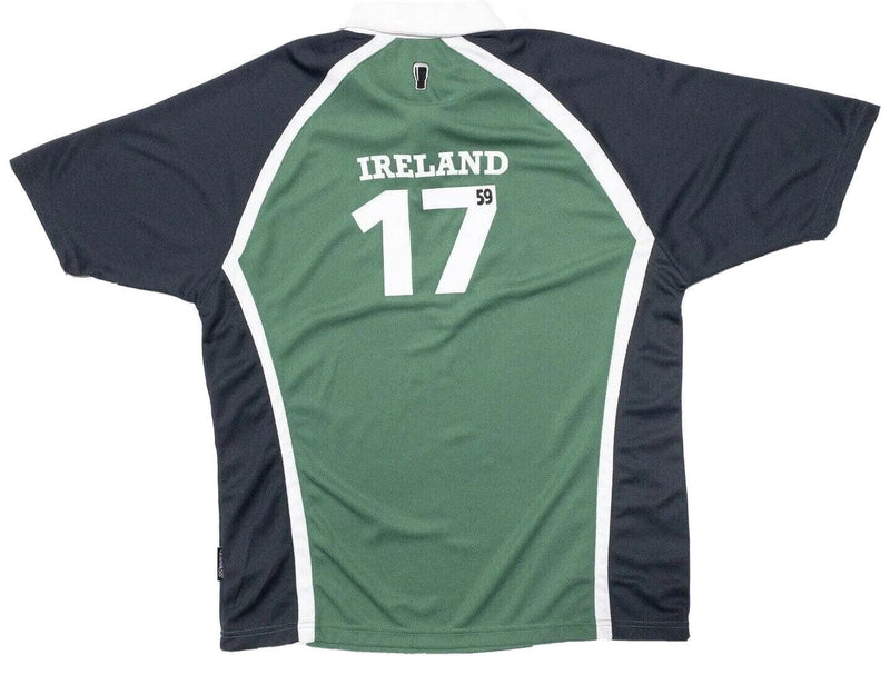 Guinness Rugby Shirt Fits Men's 2XL Irish Ireland Green Short Sleeve Beer