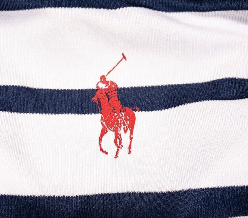 Polo Golf Ralph Lauren 2016 Ryder Cup Polo Shirt Large Men's White Blue Stripe