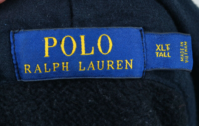 Polo Ralph Lauren Men's Sz XLT Basketball Brooklyn Snap-Front Hoodie Sweatshirt