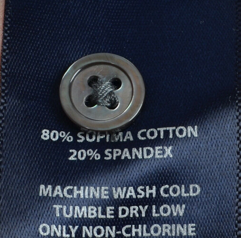 FootJoy 1857 Men's XL Purple Micro-Striped Supima Cotton Spandex Golf Polo Shirt