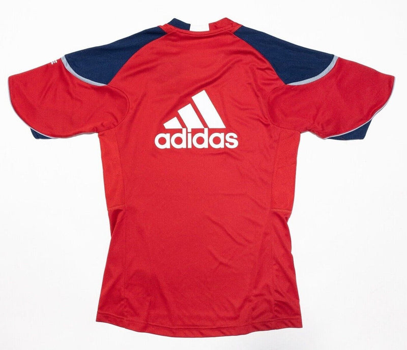 Chicago Fire Soccer Jersey XL Adidas Climacool Red Short Sleeve Wicking
