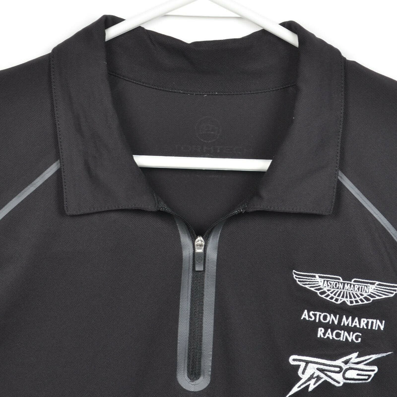 Aston Martin Racing Men's XL? 1/4 Zip Black TRG Embroidered Stormtech Polo Shirt
