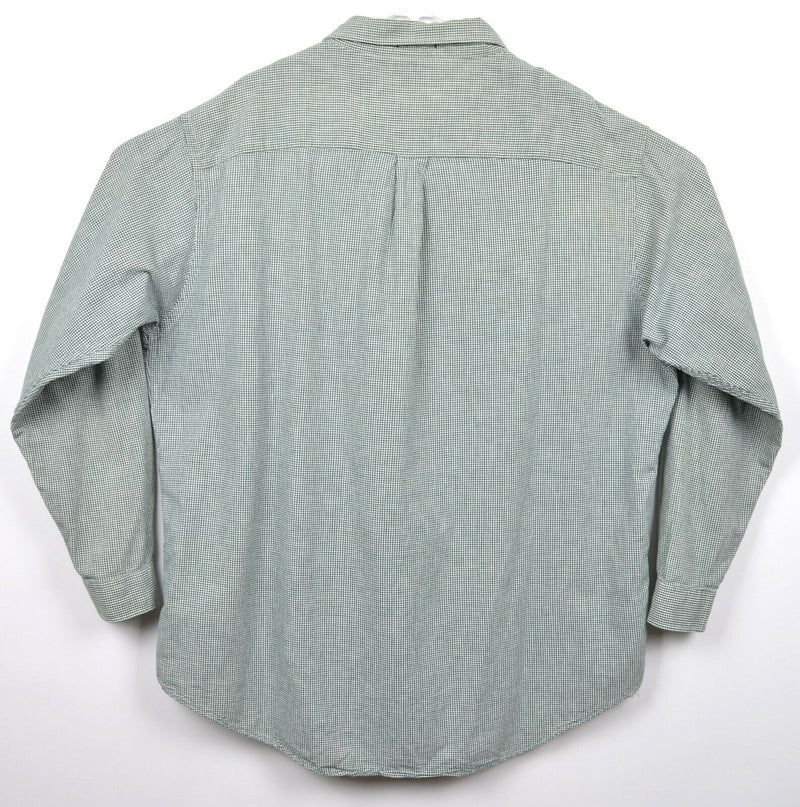 Vintage 80s Abercrombie & Fitch Men's Sz XL "The Big Shirt" Green Check Shirt