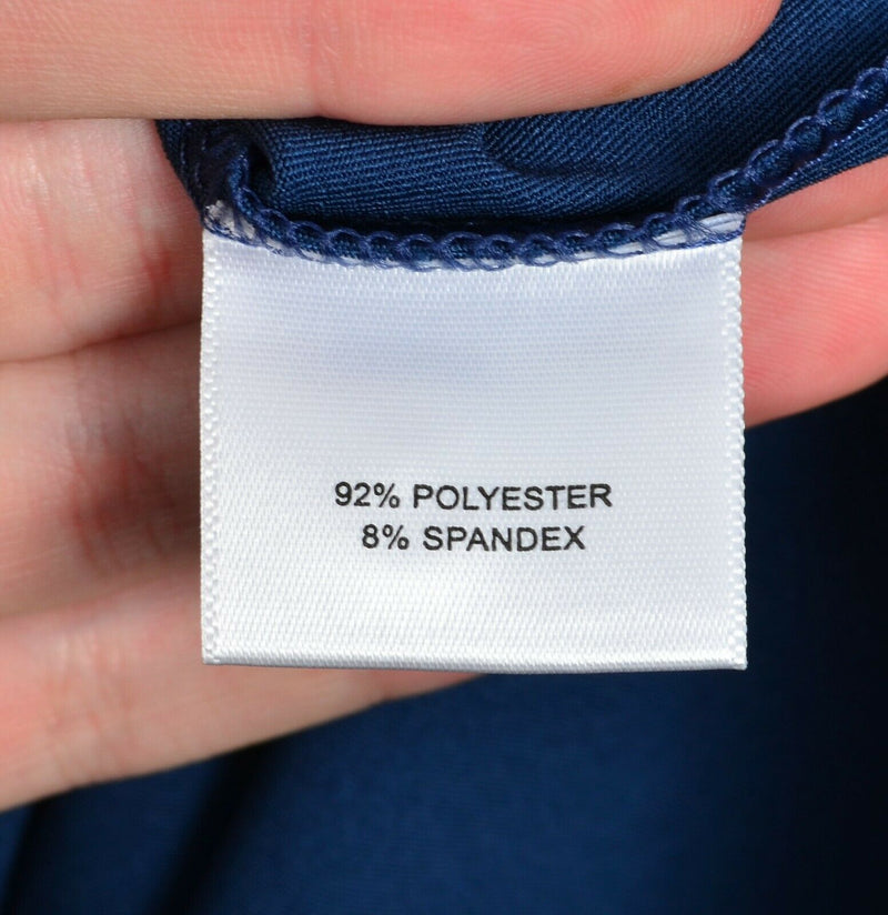 Peter Millar Men's XL Notre Dame Summer Comfort Blue Wicking ND Golf Polo Shirt