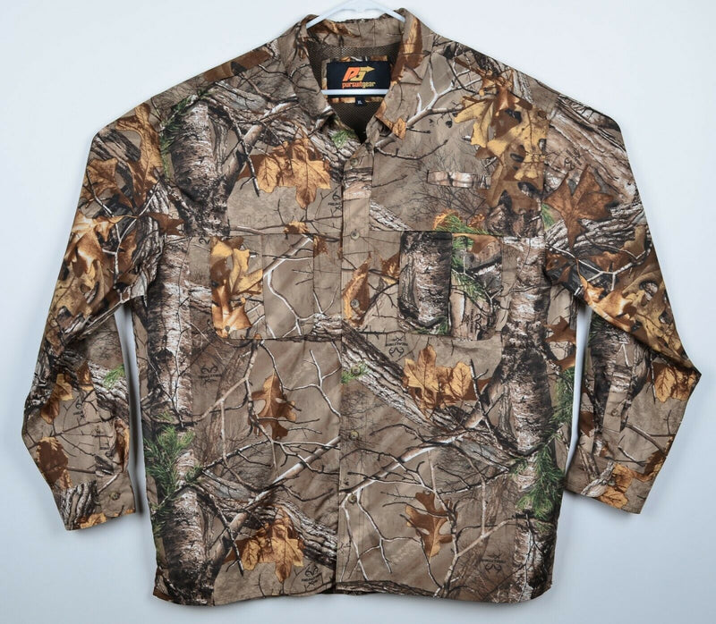Pursuit Gear Men's Sz XL Realtree Camouflage Vented Hunting Fishing Shirt